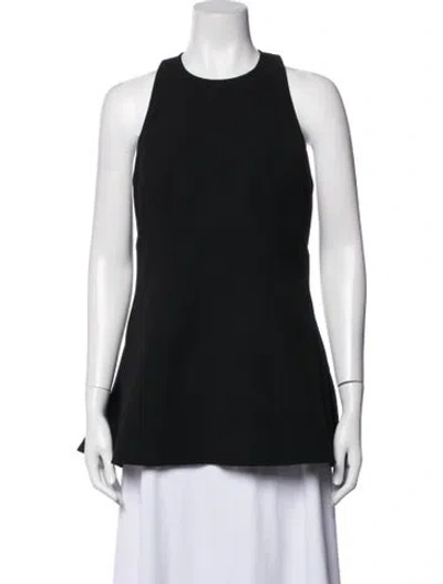 Pre-owned Acler Crew Neck Sleeveless Top W/ Tags In Black
