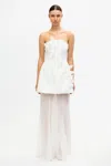 Acler Culloden Maxi Dress In White