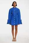 Acler Dales Mini Dress In Blue