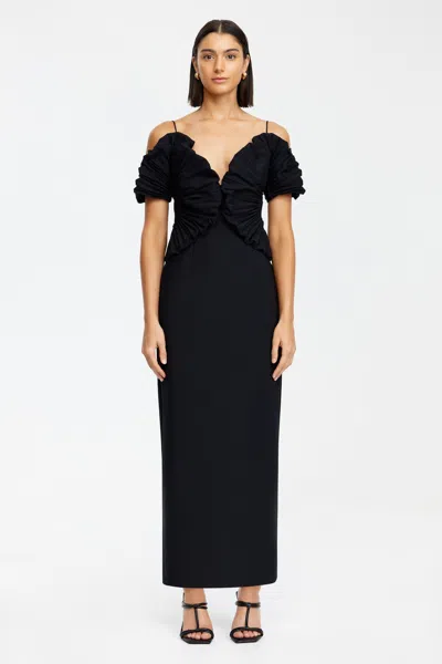 Acler Darnhill Midi Dress In Black