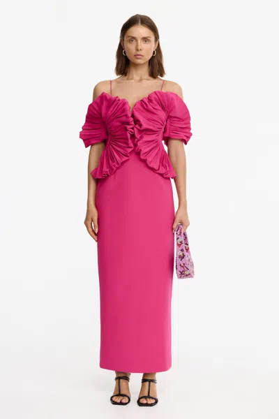 Acler Darnhill Midi Dress In Pink