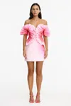 Acler Darnhill Mini Dress In Pink