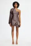 Acler Dartmoor Mini Dress In Brown