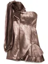 Acler Dartmoor Mini Dress In Metallic