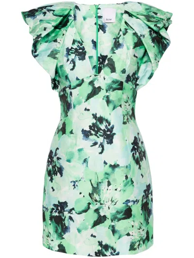 Acler Denare Mini Dress In Green