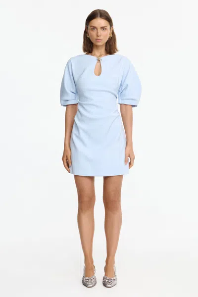 Acler Dingsey Mini Dress In Blue