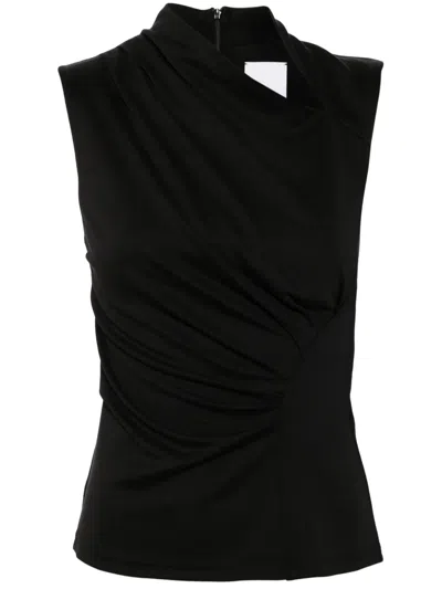 Acler Draped Sleeveless Dress In Black