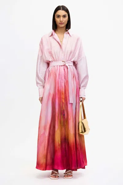 Acler Driften Maxi Dress In Multi