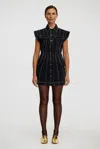 Acler Eagleton Mini Dress In Black