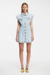 Acler Eagleton Mini Dress In Blue