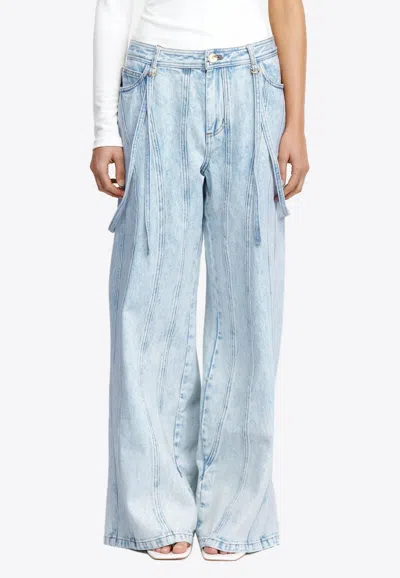Acler Eagleton Wide-leg Jeans In Blue