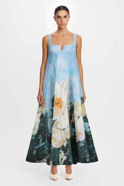 Acler Eastgreen Maxi Dress In Multi