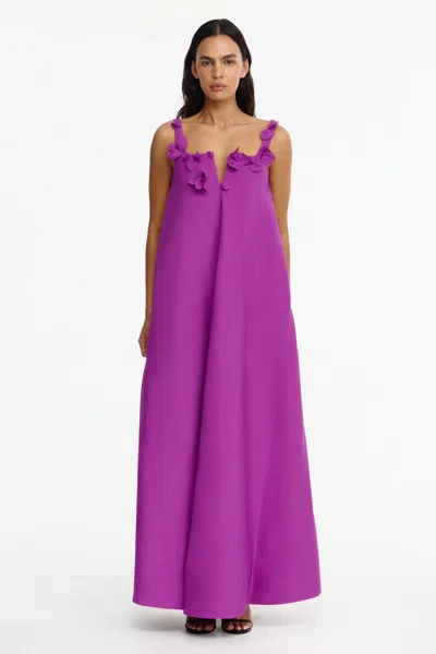 Acler Eastgreen Maxi Dress In Purple
