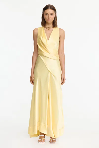 Acler Eastoncroft Maxi Dress In Yellow