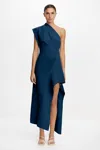 Acler Eddington Midi Dress In Blue