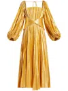 Acler Elbridge Midi Dress In Yellow