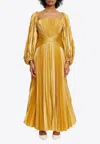 Acler Elbridge Midi Dress In Gold