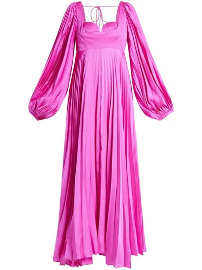 Acler Elkington Midi Dress In Fuchia
