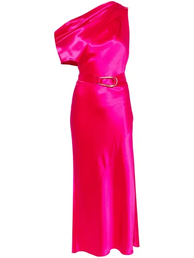 Acler Ellison Off-shoulder Dress In Pink