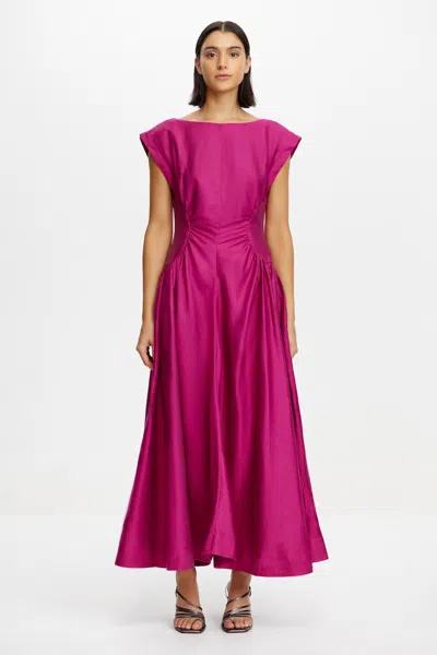 Acler Emery Midi Dress In Purple