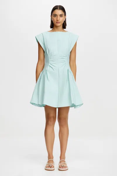 Acler Emery Mini Dress In Blue