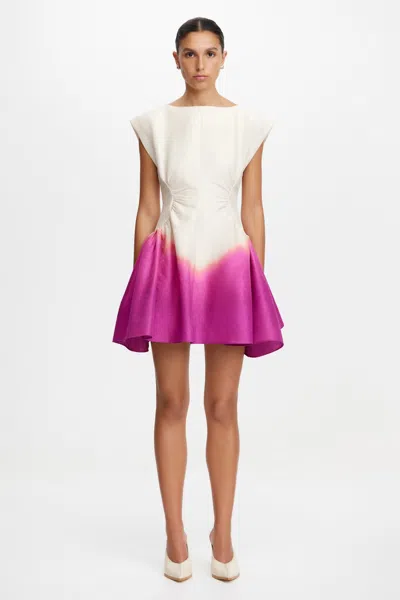 Acler Emery Mini Dress In Multi