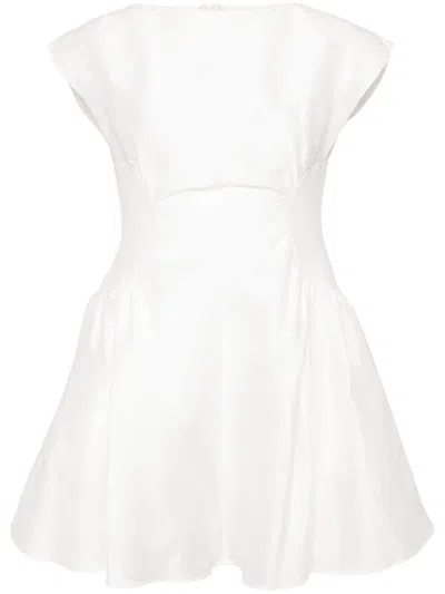 Acler Emery Mini Dress In White