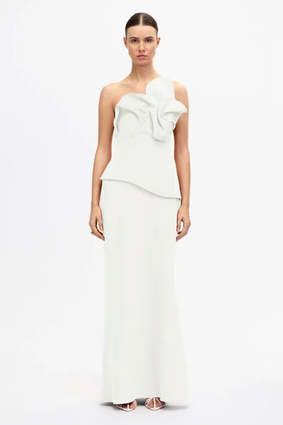 Acler Esher Maxi Dress In White