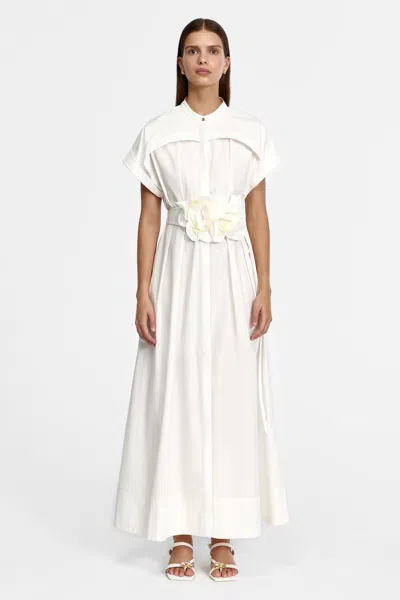 Acler Espley Maxi Dress In White