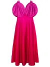 Acler Evanton Ombre Maxi Dress In Purple