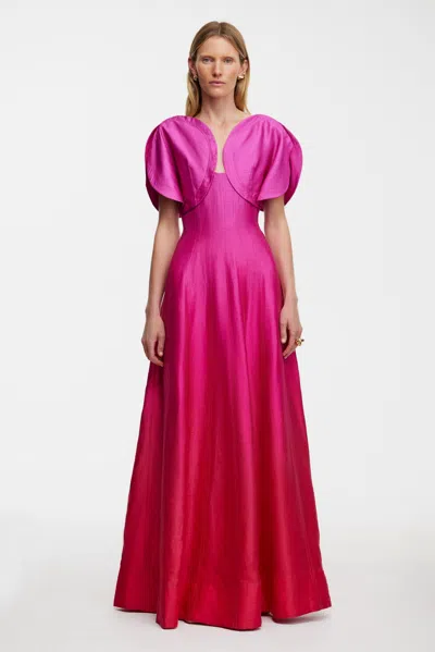 Acler Evanton Maxi Dress In Red