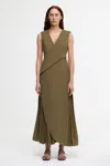 Acler Fairfield Maxi Dress In Green