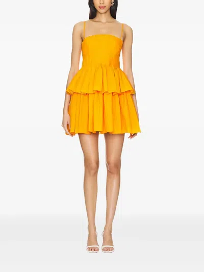 Acler Fairley Dress In Gold