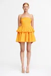 Acler Fairley Mini Dress In Yellow