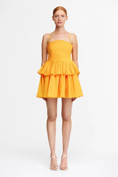 Acler Fairley Mini Dress In Yellow