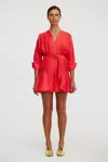 Acler Fairyhill Mini Dress In Red