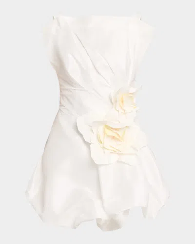 Acler Falldon Bubble Mini Dress In White