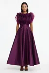 Acler Fimber Maxi Dress In Purple