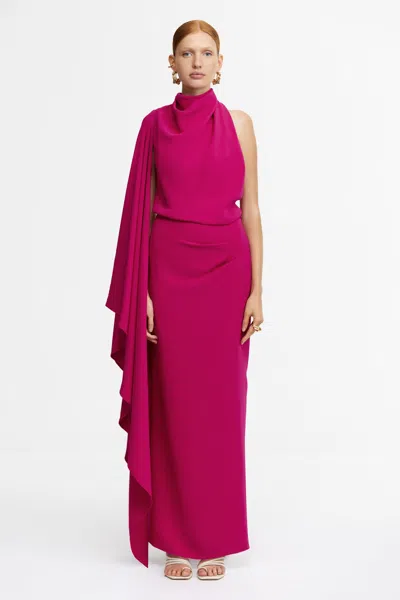 Acler Flintshire Maxi Dress In Purple