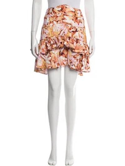 Pre-owned Acler Floral Print Knee-length Skirt In Multi