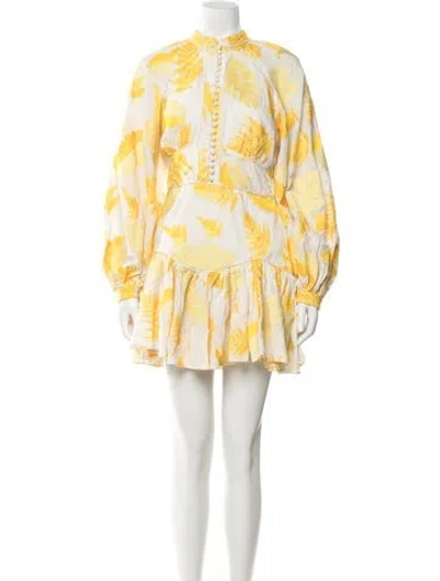 Pre-owned Acler Floral Print Mini Dress In Multi