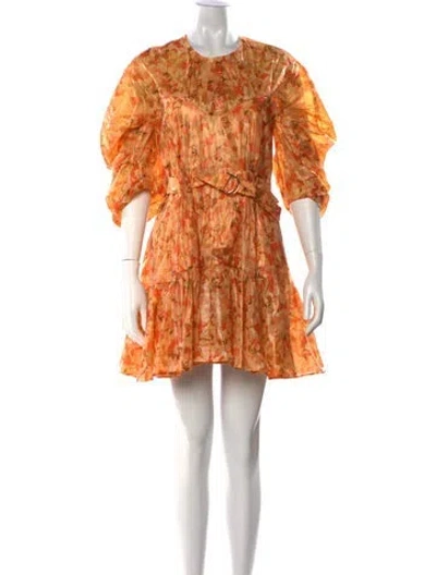 Pre-owned Acler Floral Print Mini Dress W/ Tags