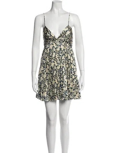 Pre-owned Acler Floral Print Mini Dress W/ Tags In Multicolor