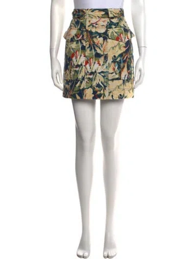 Pre-owned Acler Floral Print Mini Skirt