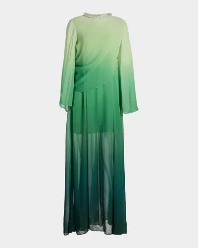 Acler Forever Young Bridle Maxi Dress In Green