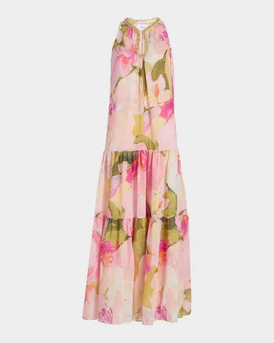 Acler Forever Young Reeman Floral Maxi Dress In Pink