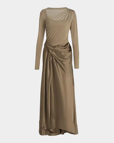 Acler Forever Young Shiren Maxi Dress In Green