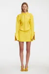 Acler Gardie Mini Skirt In Yellow