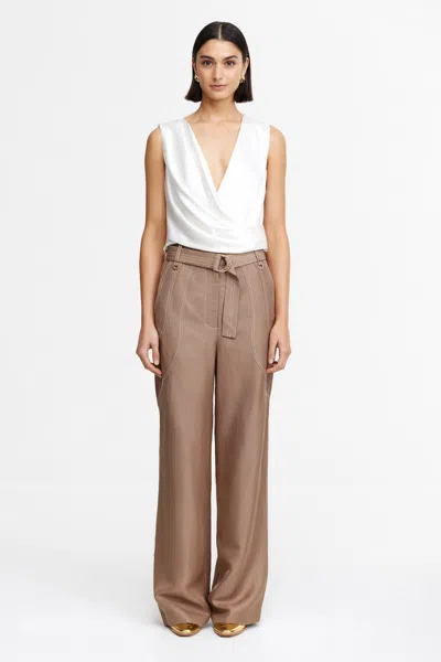 Acler Geary Pant In Brown