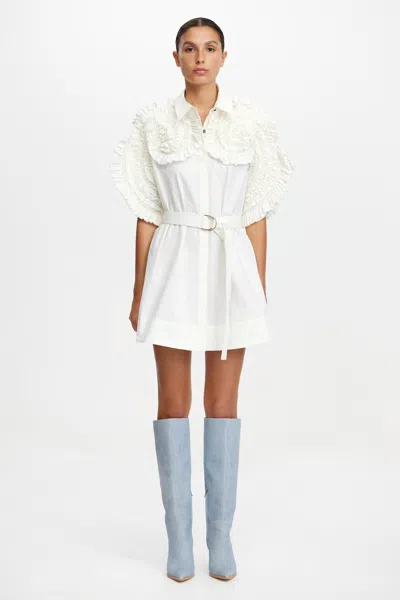 Acler Gedney Mini Dress In White